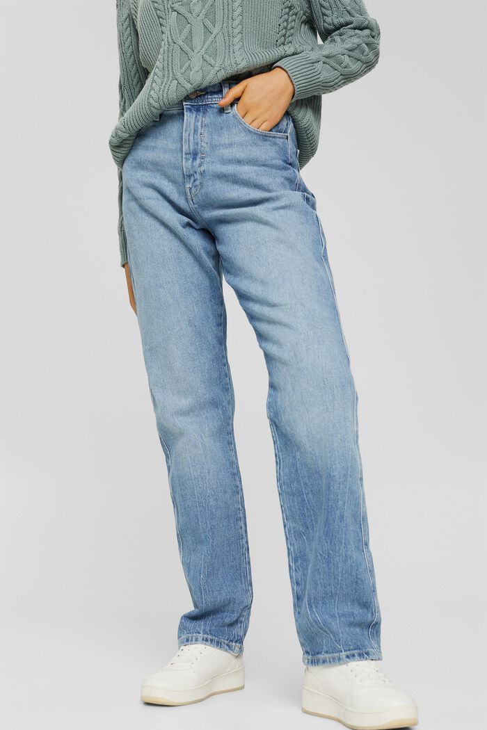 Jeans mit geradem Bein, BLUE LIGHT WASHED, detail image number 0