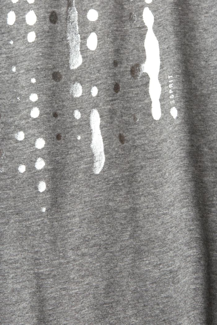 T-Shirt mit Metallic-Print, MEDIUM GREY, detail image number 4