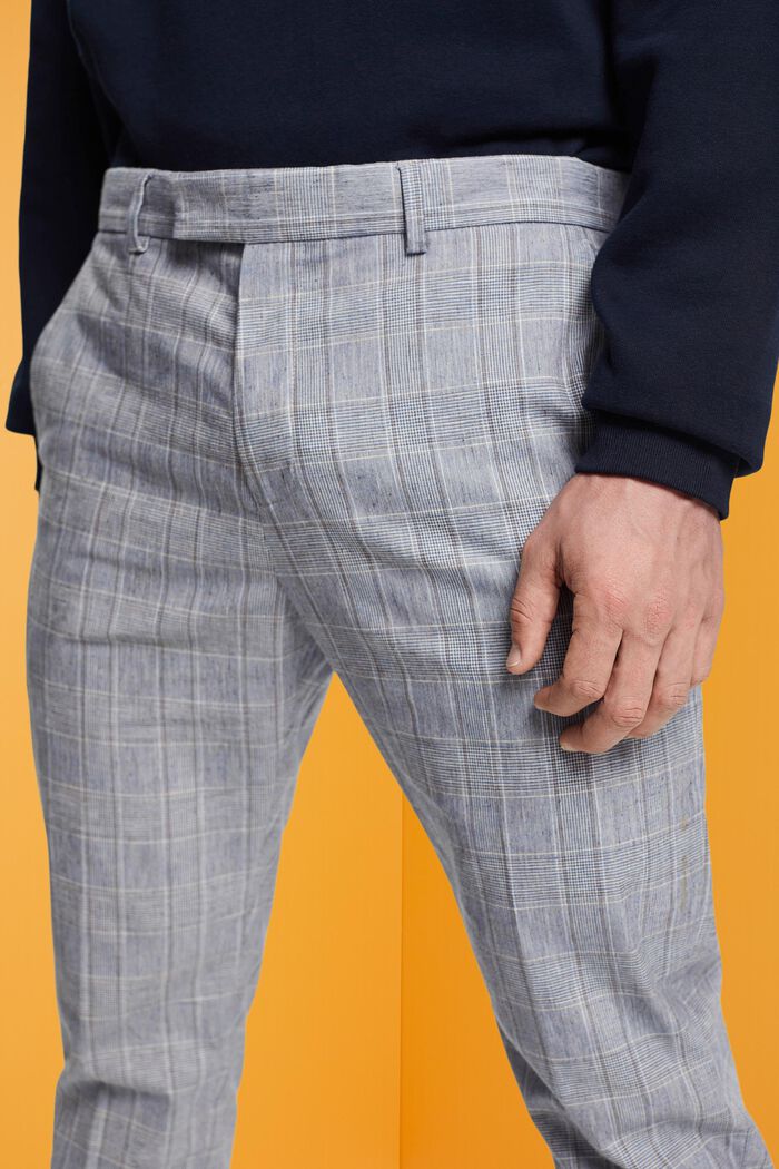 Pantalon de tailleur Slim Fit à carreaux, LIGHT BLUE, detail image number 2