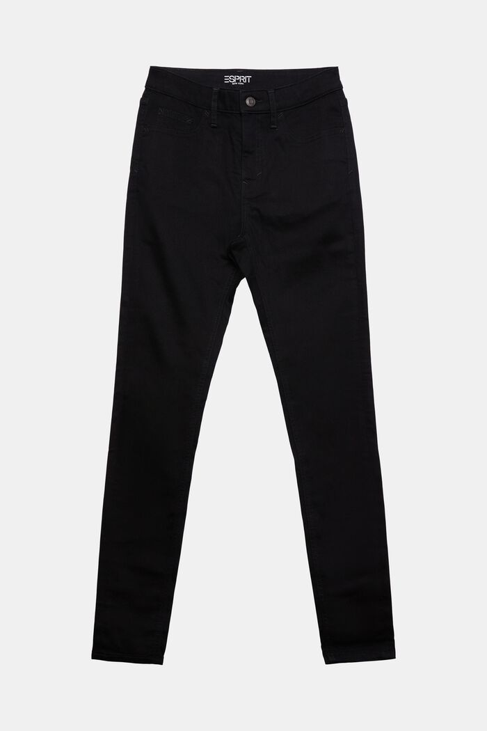 Skinny Jeans mit hohem Bund, BLACK RINSE, detail image number 7