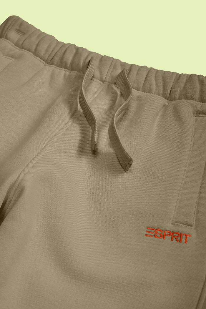 Pantalon de jogging en coton mélangé orné du logo, BEIGE, detail image number 1