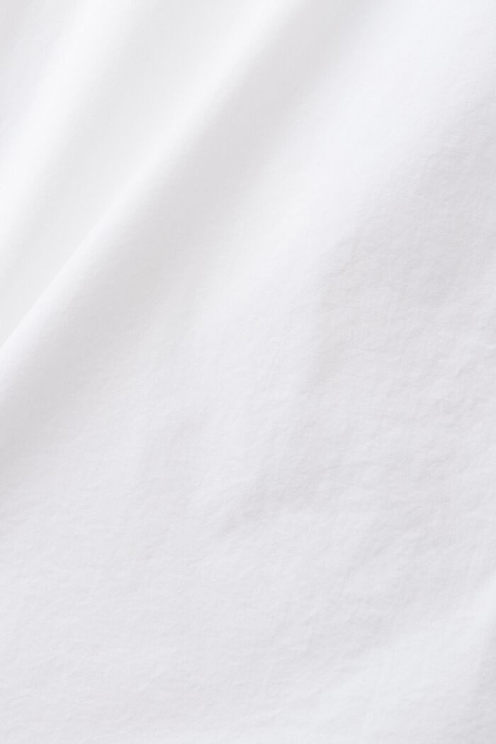 Kurzärmeliges Hemd aus nachhaltiger Baumwolle, WHITE, detail image number 4