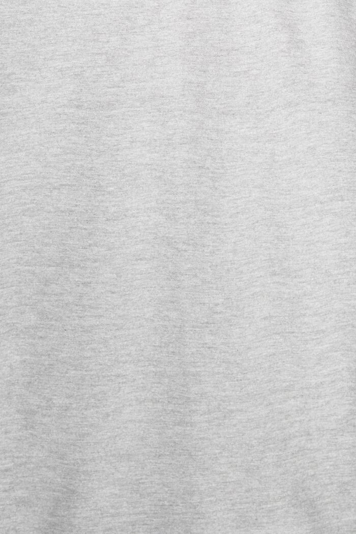 T-Shirt aus meliertem Jersey, LENZING™ ECOVERO™, MEDIUM GREY, detail image number 1