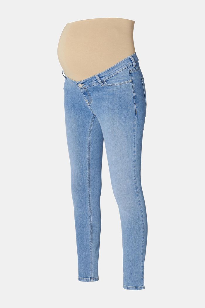 Jeans mit Überbauchbund, Organic Cotton