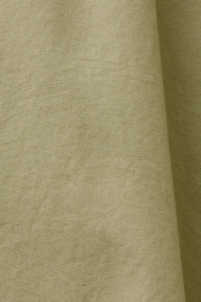 Chemise en coton à col montant, LIGHT GREEN, detail image number 5