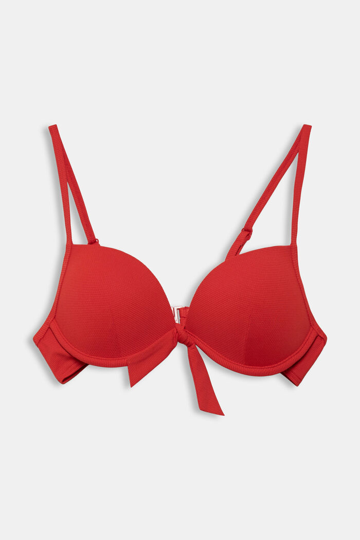En matière recyclée : le bikini texturé à armatures, RED, detail image number 1