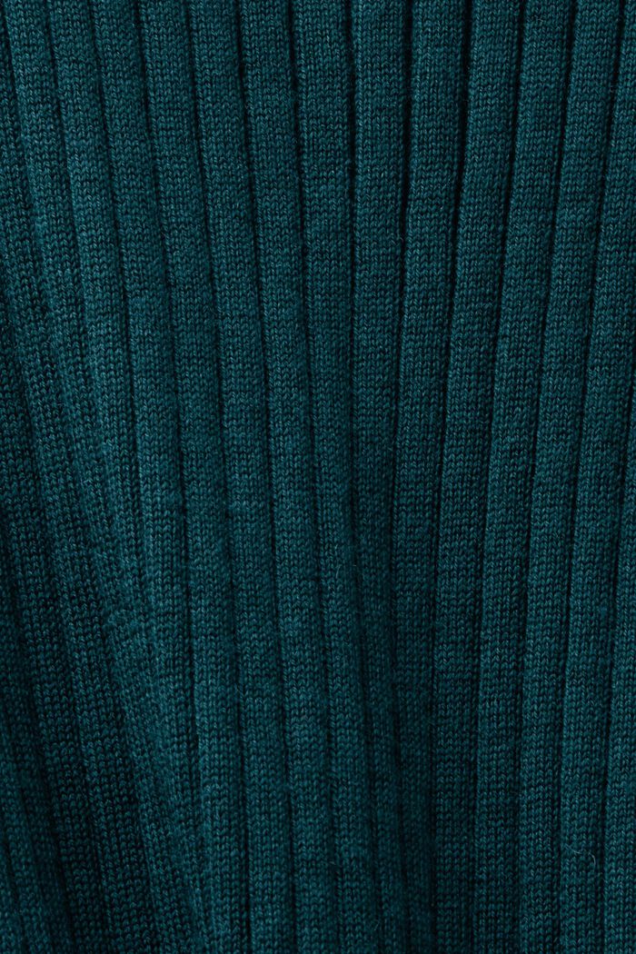 Pull sans manches en laine mérinos super fine, EMERALD GREEN, detail image number 5