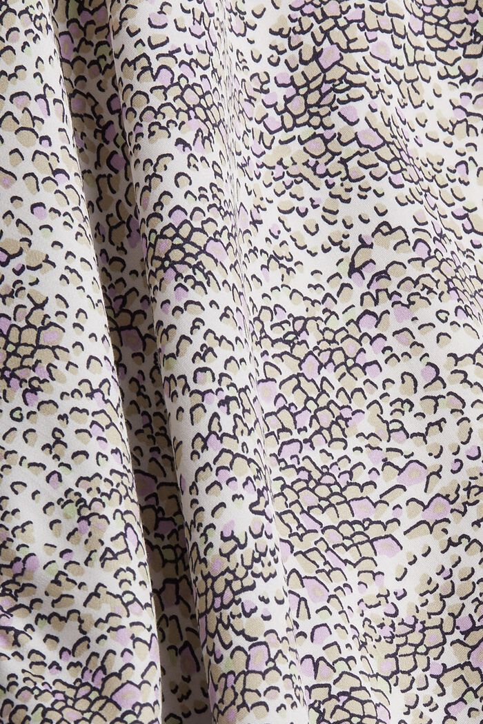 Kurzarm-Bluse mit Print, LENZING™ ECOVERO™, OFF WHITE, detail image number 4