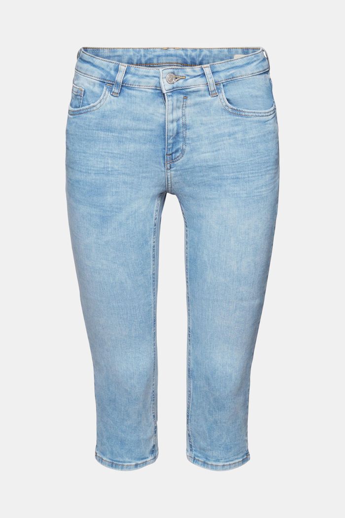 Capri-Jeans aus Organic Cotton, BLUE LIGHT WASHED, detail image number 6