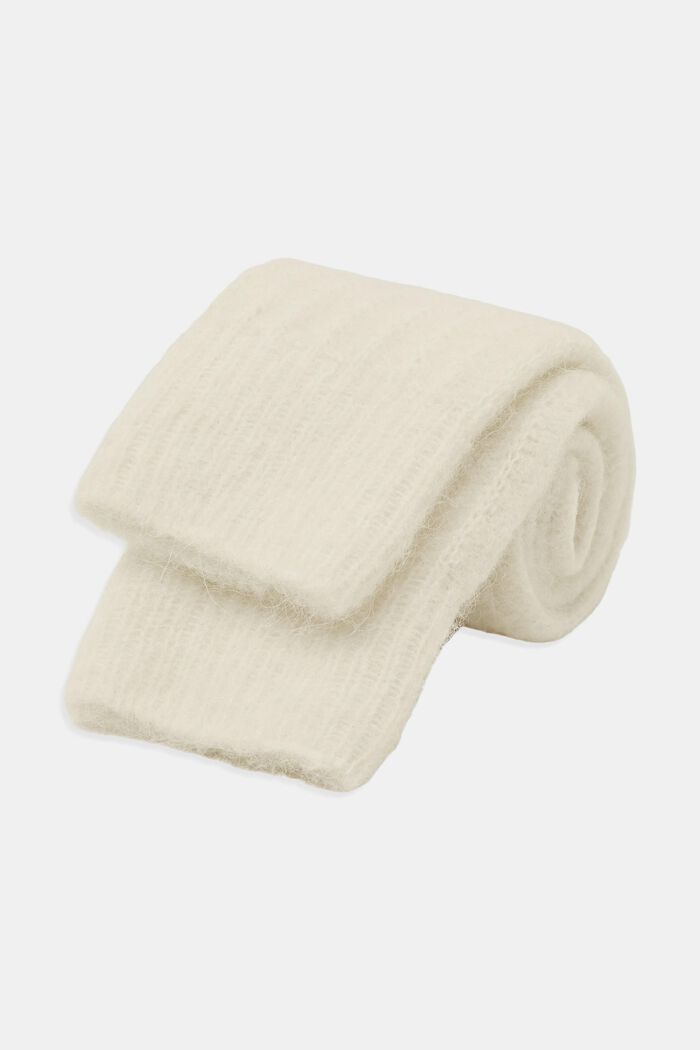 Chaussettes en mélange de laine et d’alpaga, OFF WHITE, detail image number 1