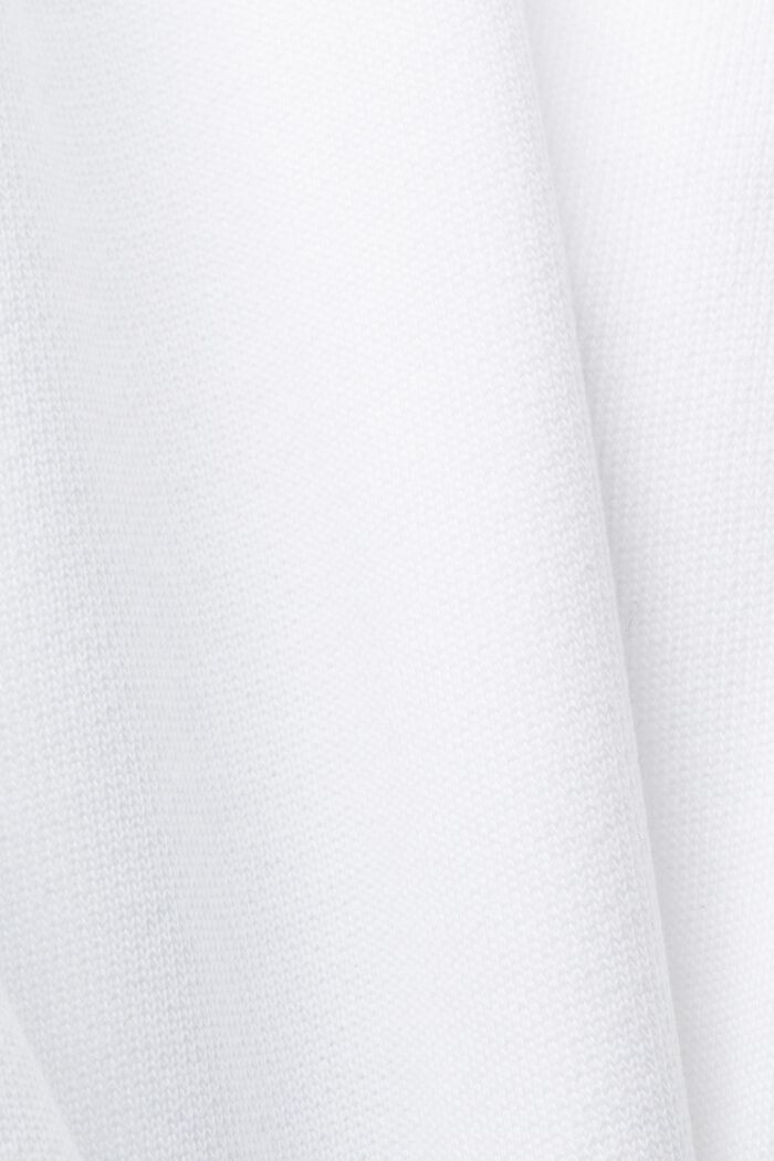 Gestreifte Trackpants aus Baumwolle, WHITE, detail image number 5