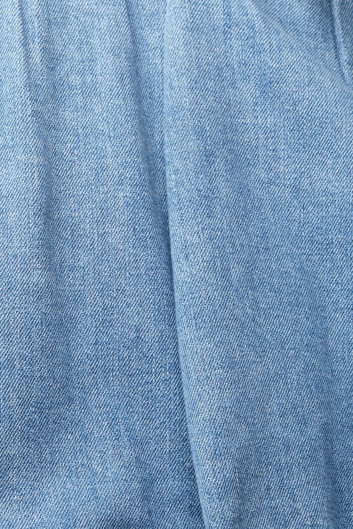 Jupe en jean à pinces, BLUE LIGHT WASHED, detail image number 4