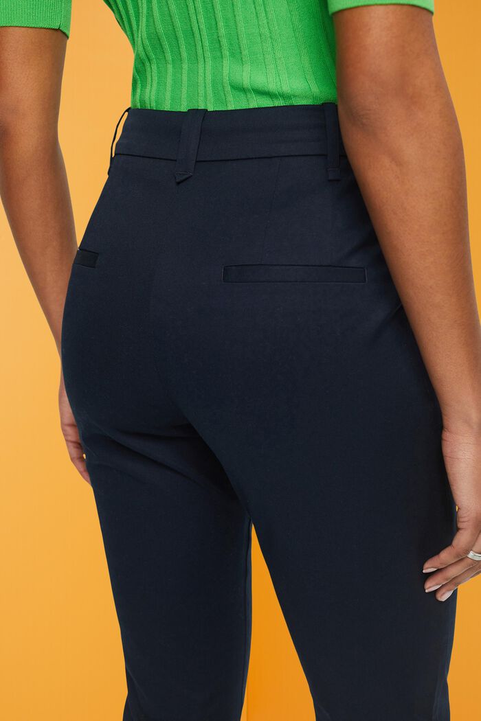 Pantalon de coupe Slim Fit à taille haute, NAVY, detail image number 4