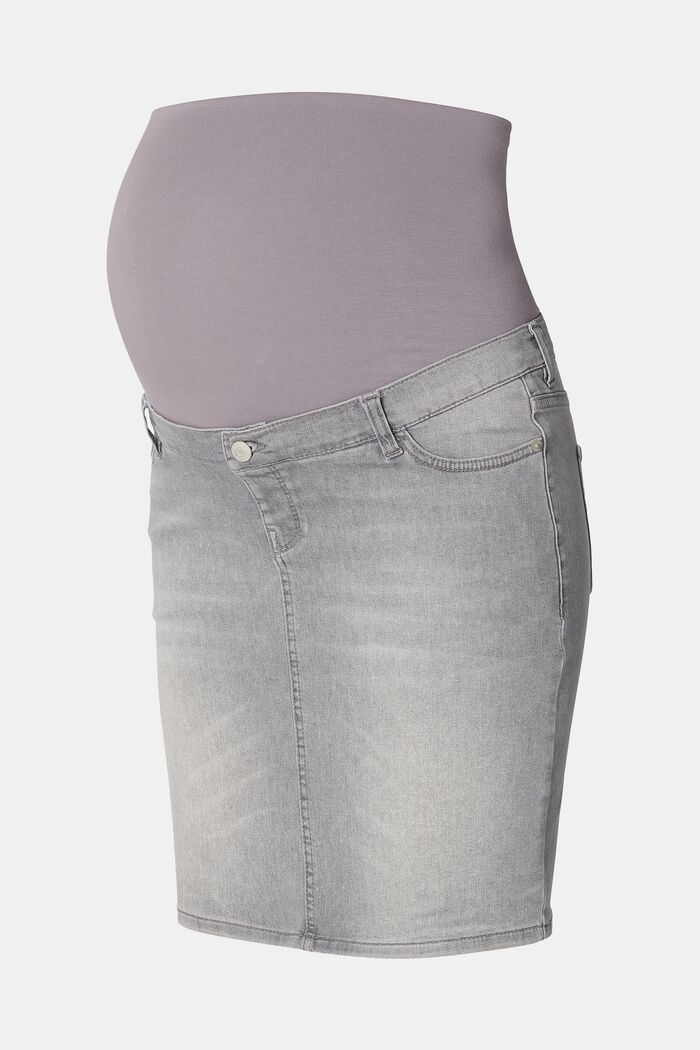 Jupe en jean dotée d’une ceinture de maintien, GREY DENIM, detail image number 5
