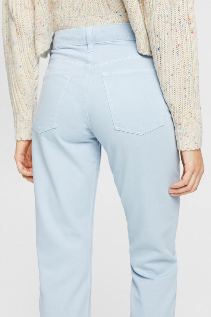 Pantalon en twill de coupe Mom, PASTEL BLUE, detail image number 3
