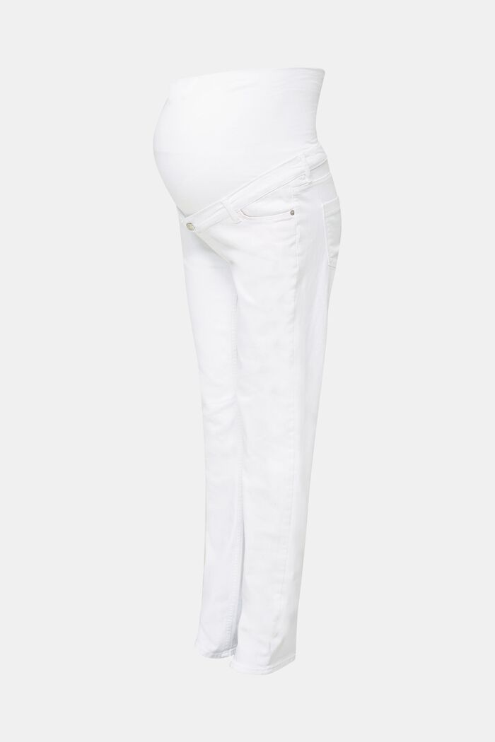 Jean basique à ceinture de maintien, WHITE, overview