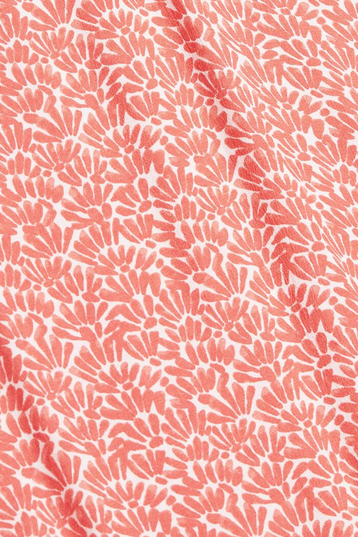 Gemusterte Bluse aus LENZING™ ECOVERO™, CORAL, detail image number 1