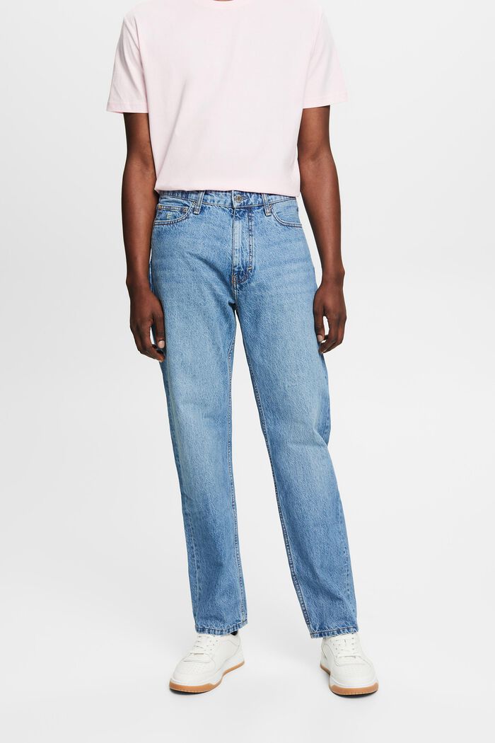 Lockere Retro-Jeans mit mittlerer Bundhöhe, BLUE LIGHT WASHED, detail image number 0