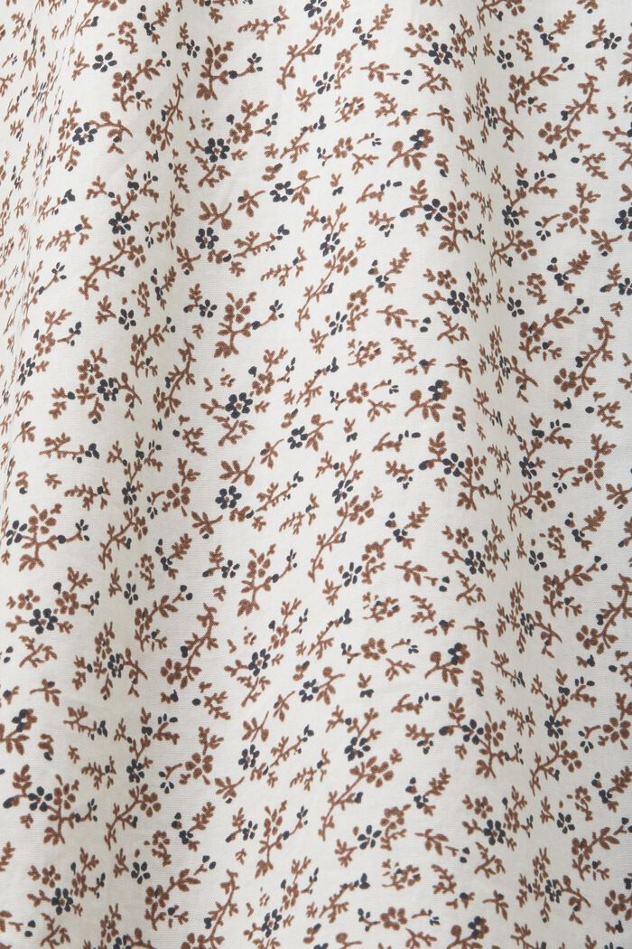 Chemise en coton à motif de coupe Slim Fit, OFF WHITE, detail image number 4