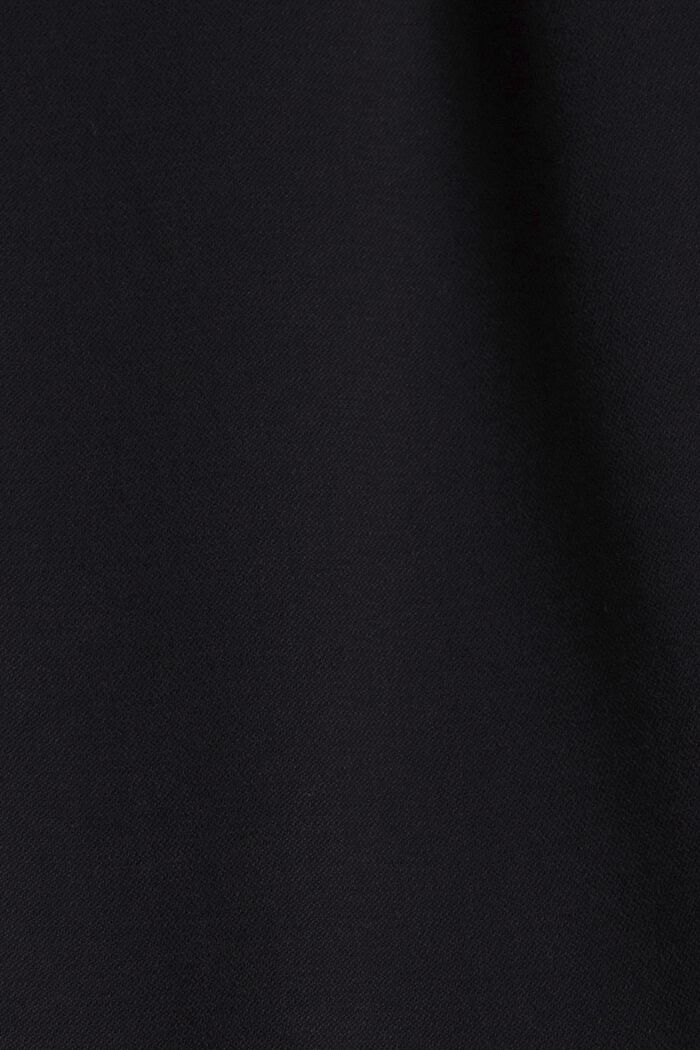Chino mit hohem Bund und Gürtel, BLACK, detail image number 1