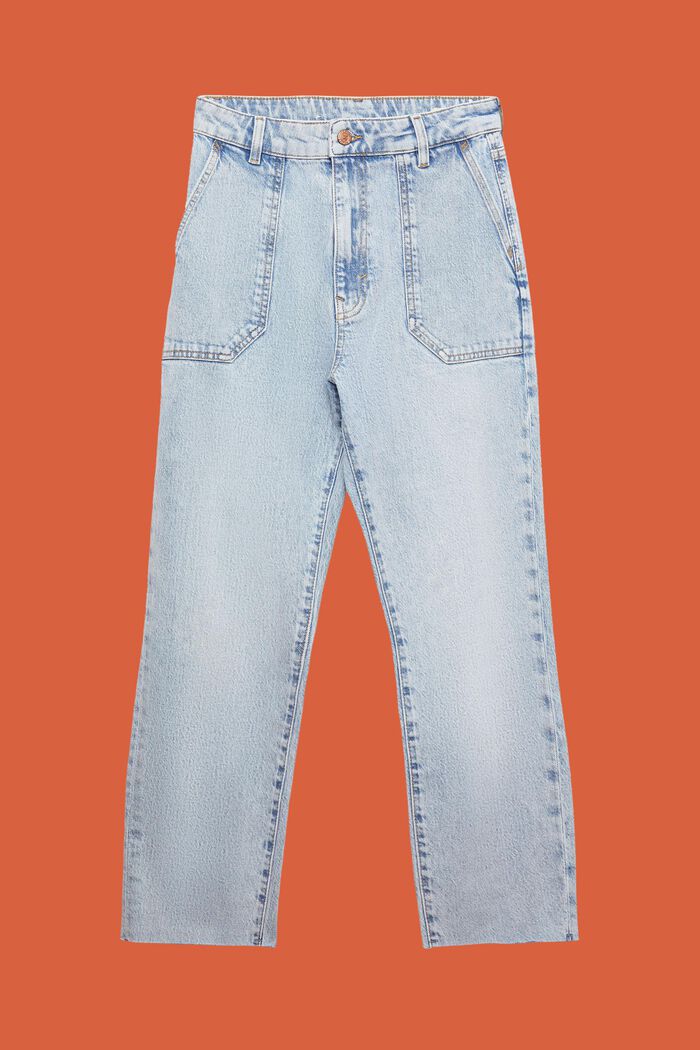 Jeans im 90er-Schnitt, Baumwollstretch, BLUE BLEACHED, detail image number 7