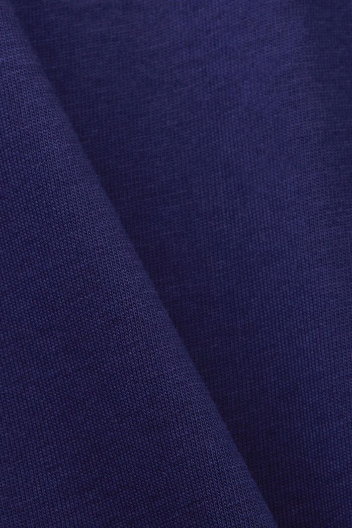 T-shirt en jersey orné de coutures contrastantes, DARK BLUE, detail image number 5