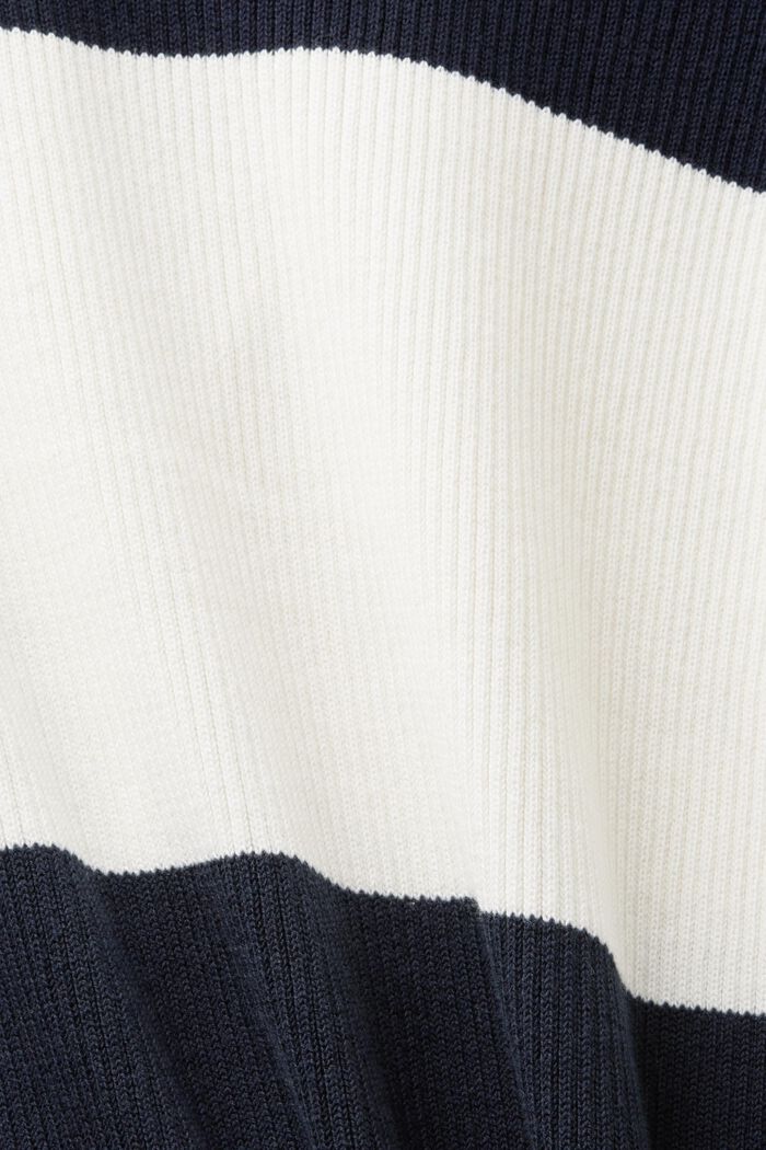 Cardigan de style pull-over rayé mi-long, ICE, detail image number 4