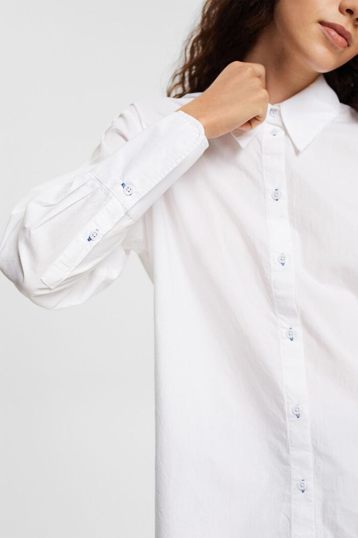 T-Shirt in Hemdblusen-Optik, WHITE, detail image number 2