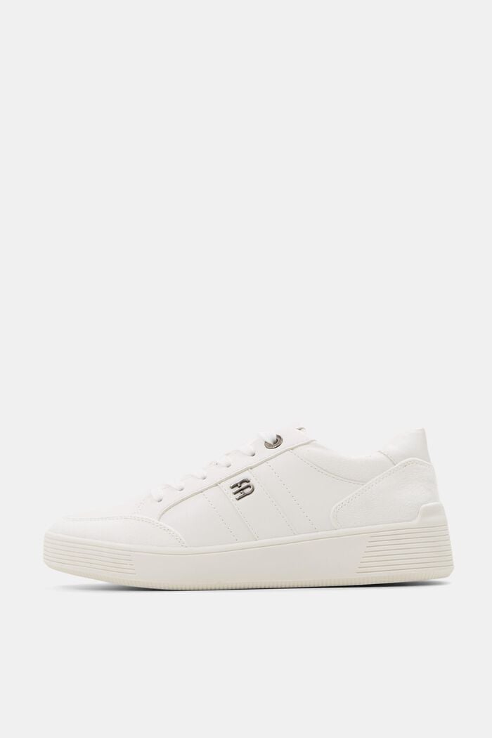 Sneaker in Lederoptik, WHITE, detail image number 0