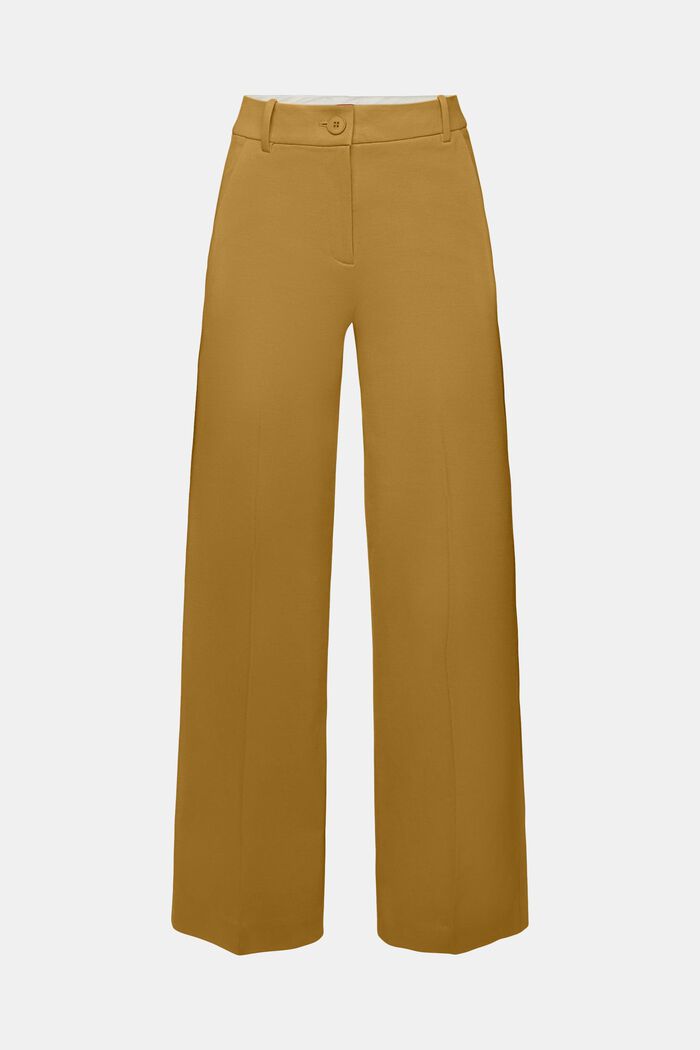 Pantalon de coupe Straight Fit en jersey punto, OLIVE, detail image number 7