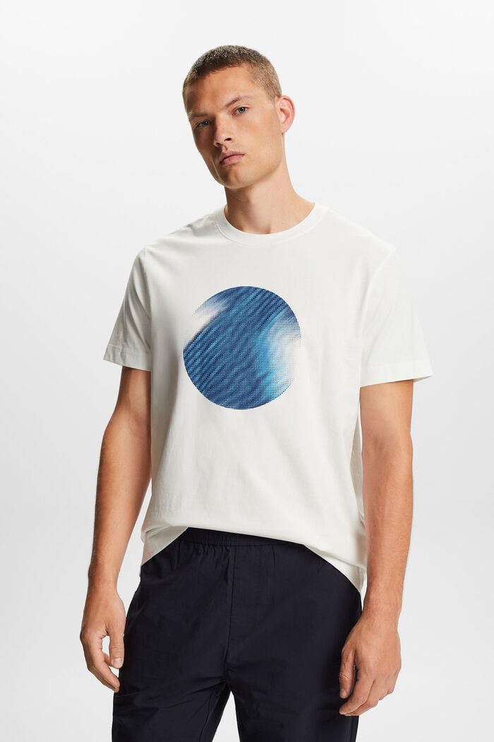 T-Shirt mit Print vorne, 100 % Baumwolle, ICE, detail image number 0