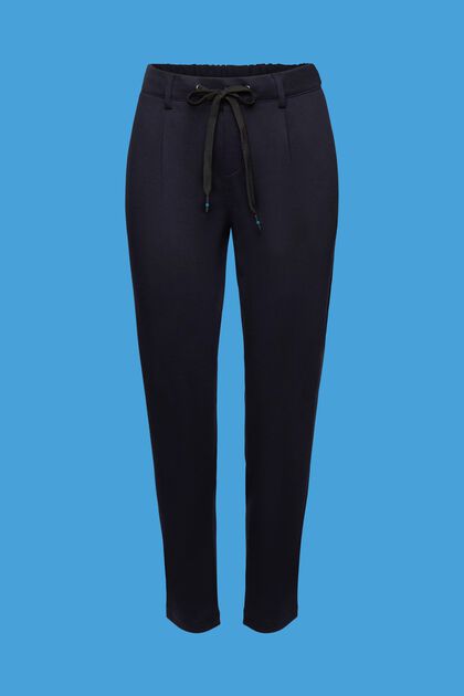 Pantalon stretch muni d´une taille élastique, DARK BLUE, overview