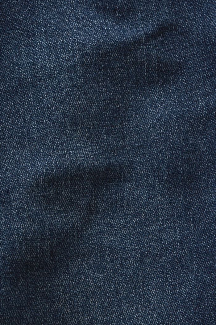 Jean stretch de coupe Slim Fit à taille mi-haute, BLUE DARK WASHED, detail image number 5