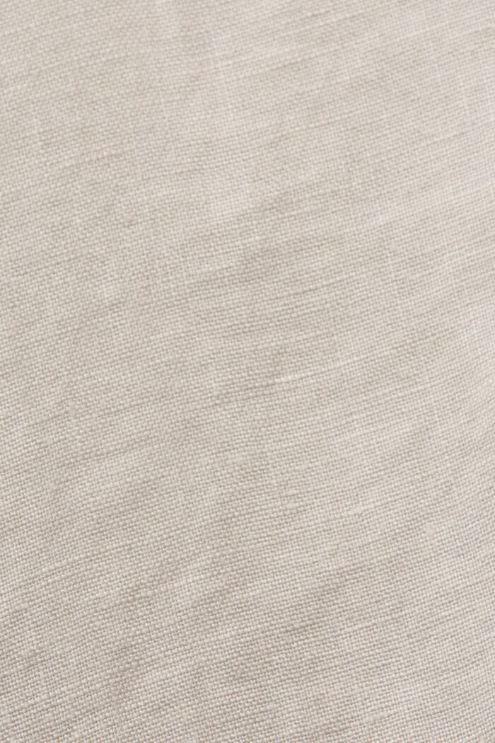 Ärmellose Babydoll-Bluse aus Leinen, LIGHT TAUPE, detail image number 5