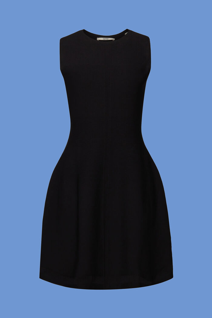 Mini-robe en maille, BLACK, detail image number 6