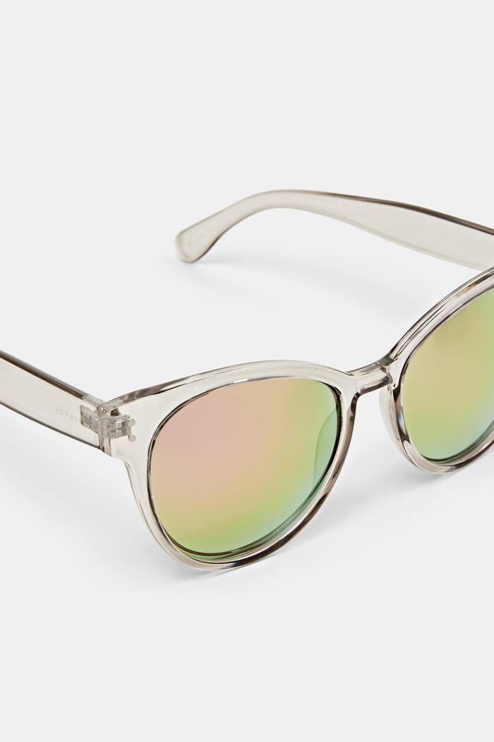 Sonnenbrille mit transparenter Fassung, GRAY, detail image number 1