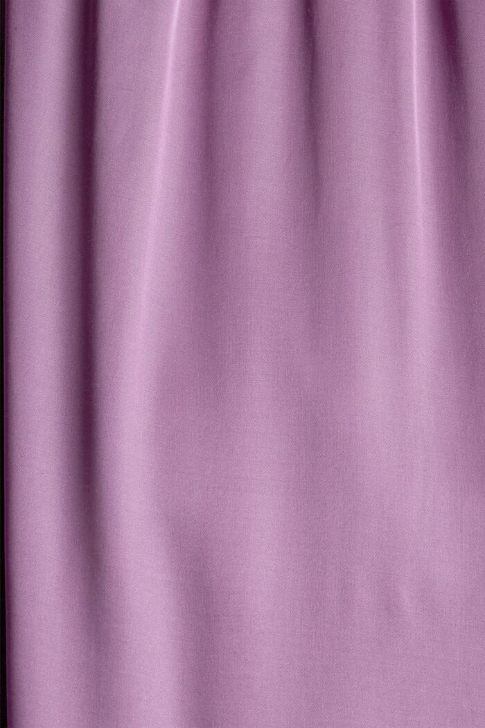 Neckholder-Kleid in Satinoptik, LENZING™ ECOVERO™, PURPLE, detail image number 4