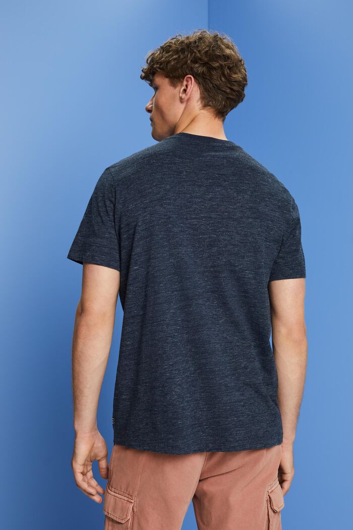 T-shirt à encolure ronde orné d’un imprimé, NAVY, detail image number 3