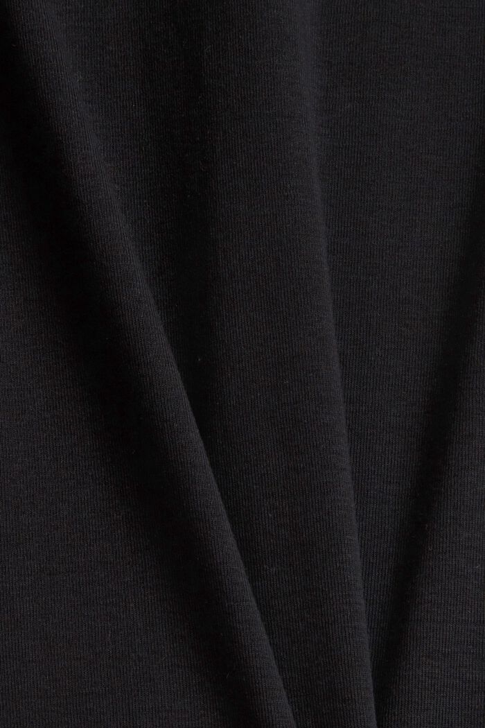 T-Shirt aus Baumwolle, BLACK, detail image number 1