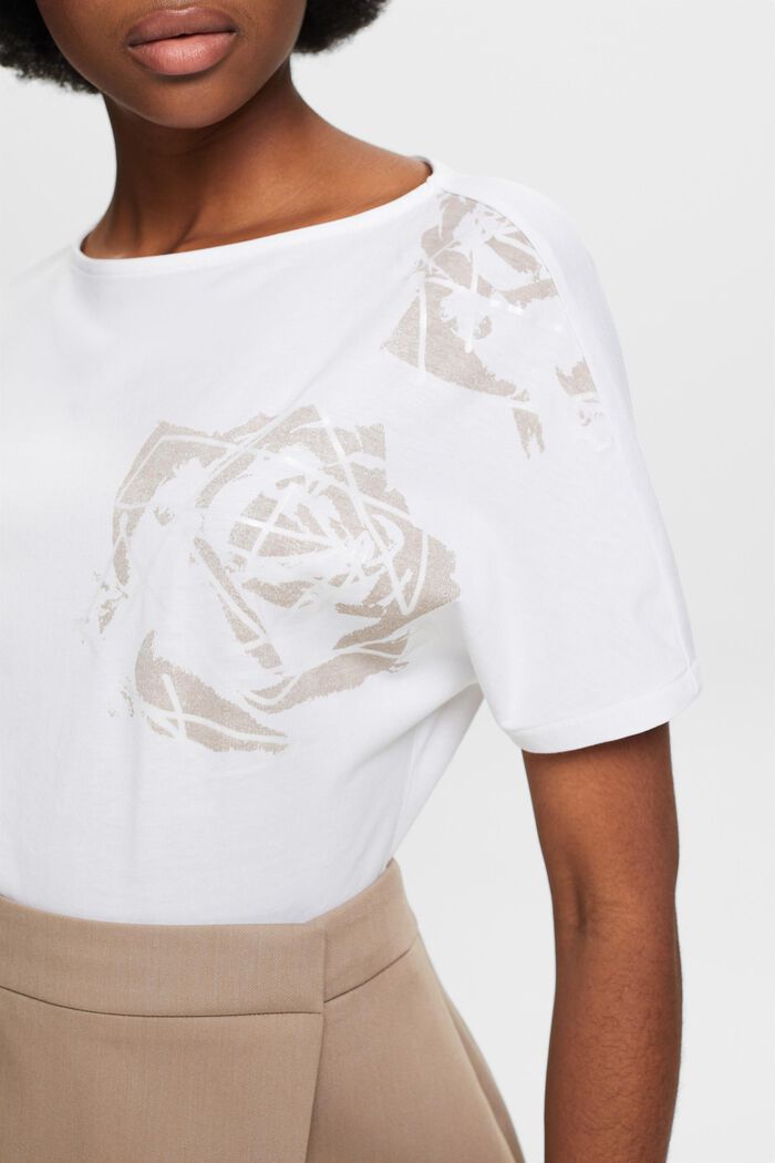 T-Shirt mit Grafikprint, WHITE, detail image number 3