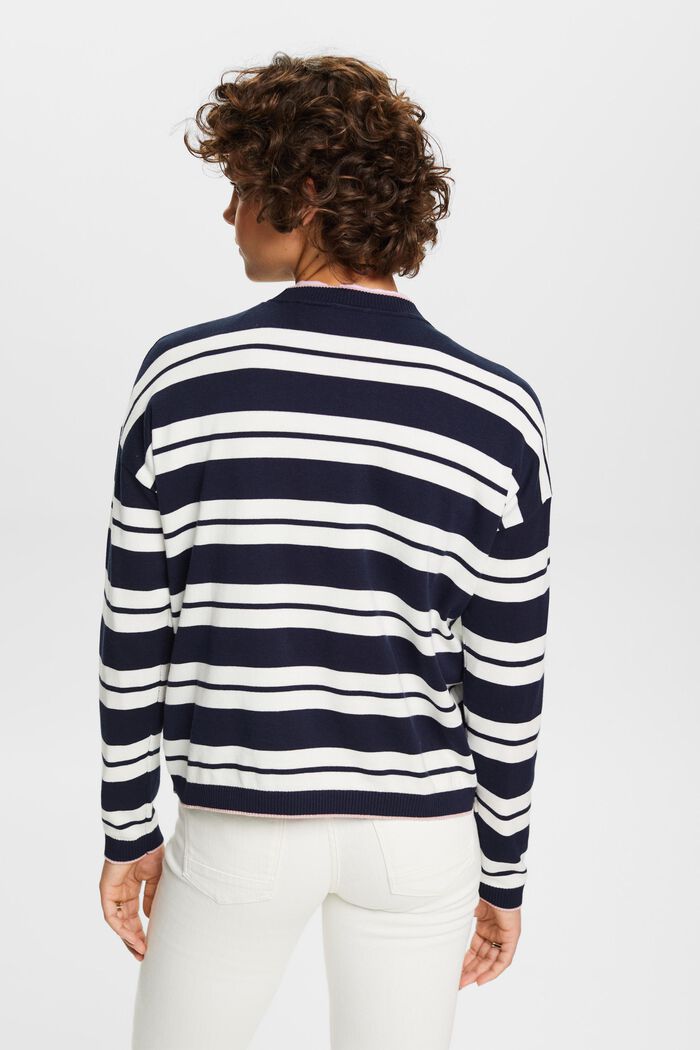 Pull-over oversize, 100 % coton, NAVY, detail image number 3