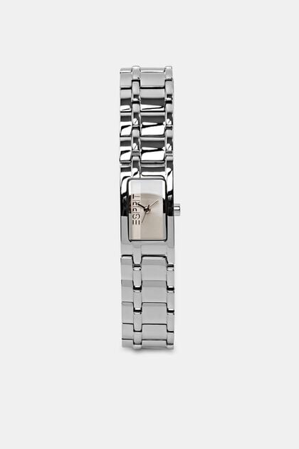 Quadratische Armbanduhr aus Edelstahl