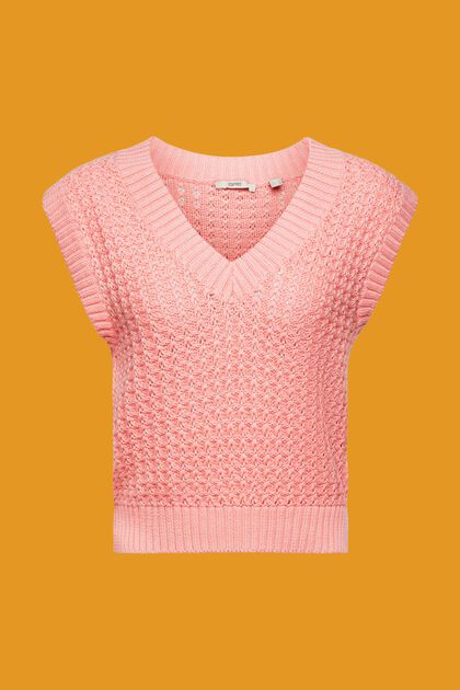 Pull en maille lâche, PINK, overview