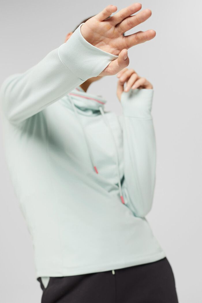 Recycelt: Active-Sweatshirt mit E-Dry, PASTEL GREEN, detail image number 5
