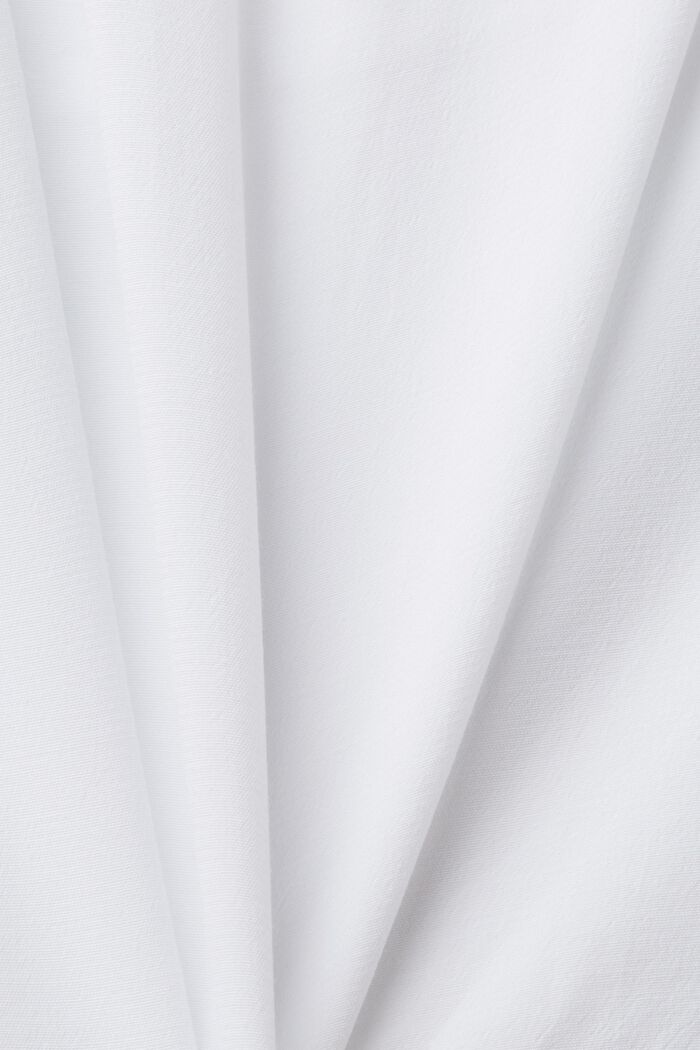 Haut façon blouse en LENZING™ ECOVERO™, WHITE, detail image number 5