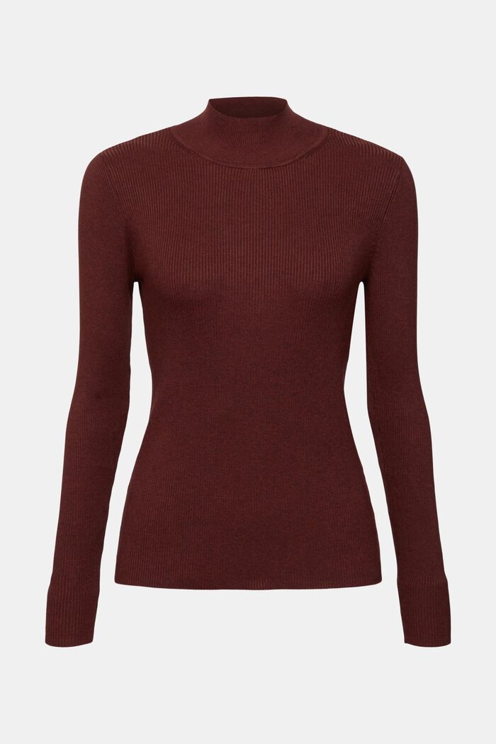 Ripp-Pullover, LENZING™ ECOVERO™, BORDEAUX RED, detail image number 2