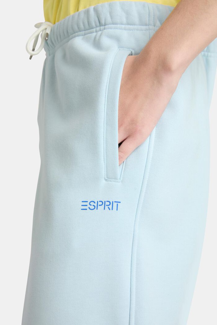 Pantalon de jogging unisexe en maille polaire de coton orné d’un logo, PASTEL BLUE, detail image number 2