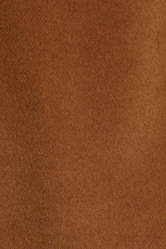 À teneur en laine : la mini-jupe de coupe trapèze, TOFFEE, detail image number 4