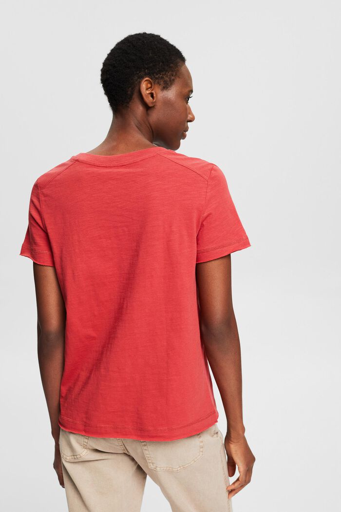 T-Shirt mit Wording-Print, Organic Cotton, RED, detail image number 3