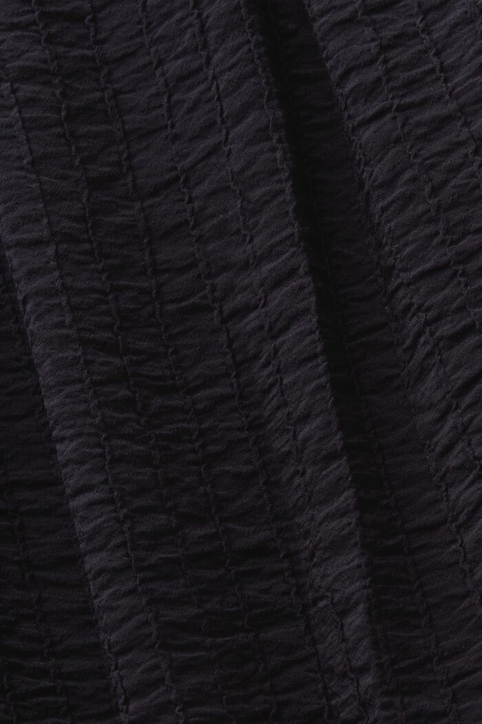 Strukturiertes Minikleid mit Rüschen-Details, BLACK, detail image number 5